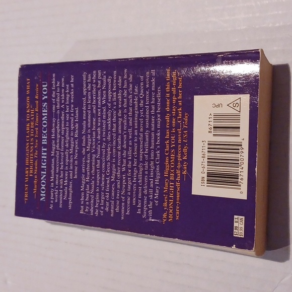 $4 Add-on "Moonlight Becomes You" by Mary Higgins Clark - Paperback Novel - Picture 2 of 9
